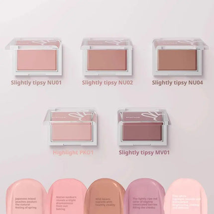 HYNTOOR Two-in-one Cream Blush Concealer Blush Palette Pigmented Long-Lasting Cheek Blush Multiple Shades Natural Flush