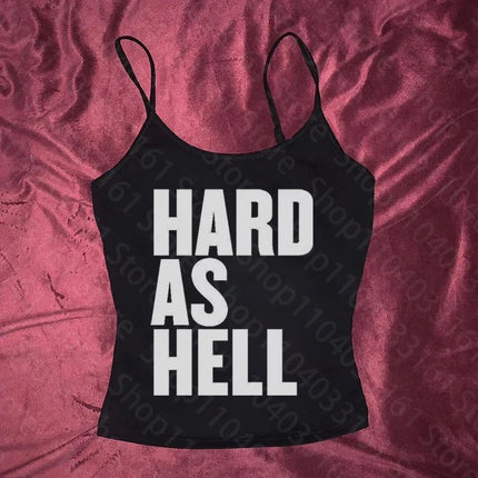Punk Gothic Printing Slim Fit T-shirts Emo Girls Retro Letter Printing Y2K Women's Clothing 2000s Fashion Casual Summer T-shirts
