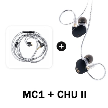 MOONDROP CHU II High Performance Dynamic Driver IEMs Interchangeable Cable in-Ear Headphone