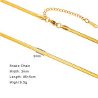 5 Snake Chain G / 45-50cm