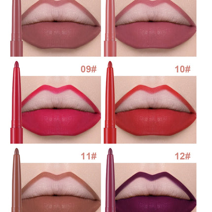 Matte Lip Liner, Three-Dimensional, Delicate and Smooth, a Must-Have for Beginners, Non-Stick, Outlines the Lip Shape, Delicate, Waterproof, Easy to Apply, Versatile for Daily Use