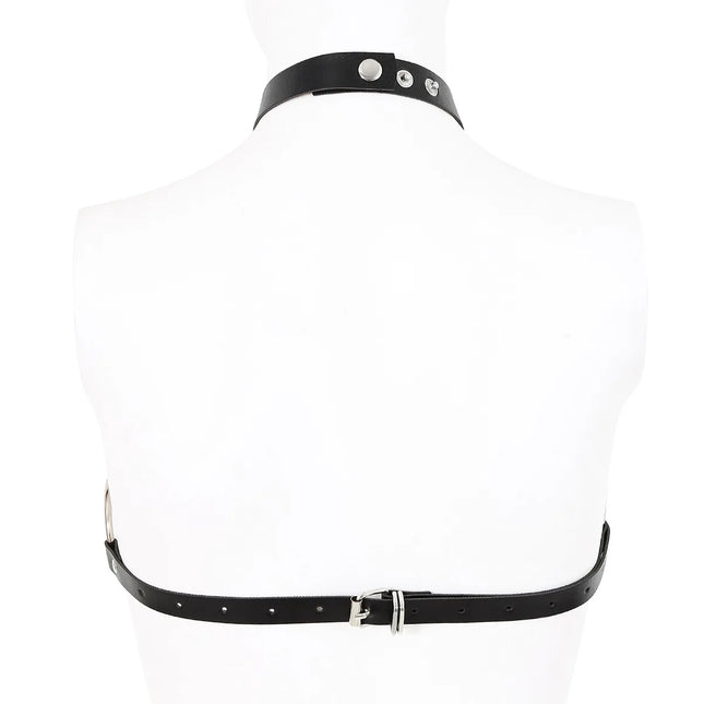 Passionate lingerie with cutouts, SM women's restraint garments, leather restraints, leather bras, and bondage sex toys