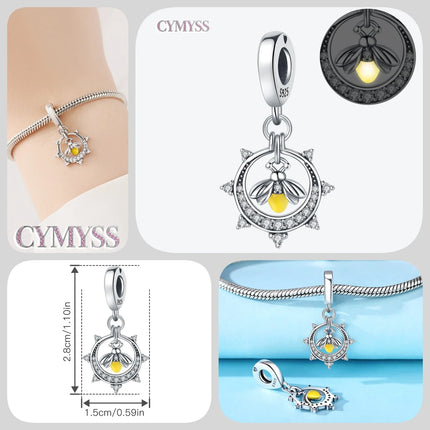 S925 Sterling Silver Charm Bead Angel Prayer Travel Memorial Pendant Fine Birthday Gift Fit Bangle Bracelet Necklace DIY Jewelry