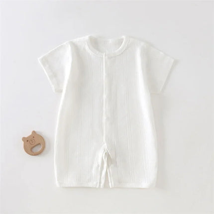 2026 Newborn Baby Clothes Boy Girl Infant Clothing Rompers Summer Short Sleeve Maternity Exit Bodysuit Sleepwear For New Born