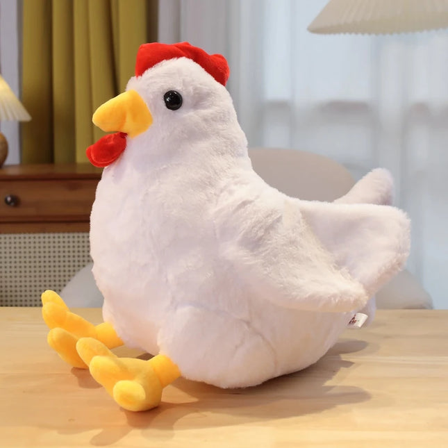30/40CM Cute Big Rooster Stuffed Plush Toy Children's Sleeping Doll Children's Christmas Gift Pet Decoration