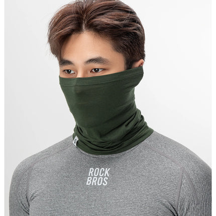 ROCKBROS Windproof Fleece Neck Warmer Winter Scarf Tencel Wool Bandana Mask Snowboard Skiing Outdoor Scarf Balaclava Unisex