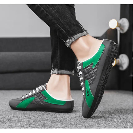 2025 Summer Slippers for Men Trendy Men's Flat Bottom Casual Shoes Soft Sole Support Shoes Men's Sneakers Zapatos De Hombre