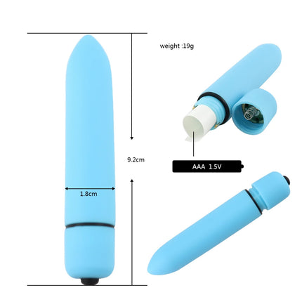 Women's Mini Dildo Vibrator 10 Frequency Bullet Female Sex Toy AAA Battery Powered Waterproof Egg Vibrating Adult Sex Toy 18+