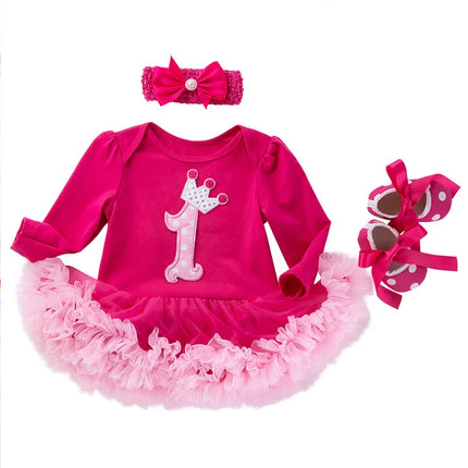Baby girl Clothes elsa anna costume for Baby Infant Birthday Party Dress Tutus Newborn Jumpsuit Bebe Romper Little Girl Clothes