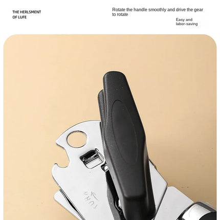 Professional Iron Manual Can Opener Multifunctional Stainless Steel Beer Handle Can Opener Kitchen Gadgets Bottle Openers Jar
