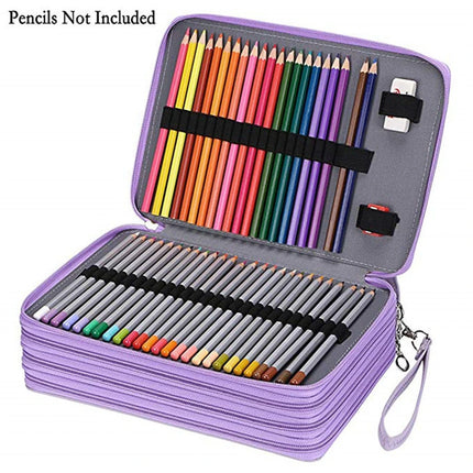 72/120/168/200 Slots School Pencil Cae for Girls Stationery Box Organizer Large Capacity Pencilcase Kawaii Pen Bag Office Pouch