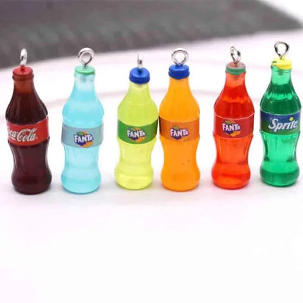 10pcs Simulation Bottle Charms For Pendant DIY Handmade Jewelry for Earring Necklace Keychain