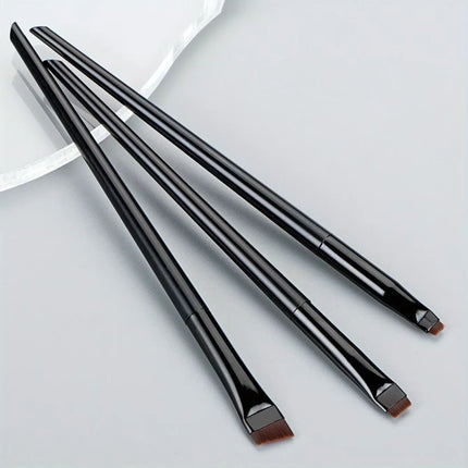 4pcs Blade Makeup Brushes Angled Thin Eyebrow Brush Flat Fine Eyeliner Brush Professional Liner Brow Make Up Tools