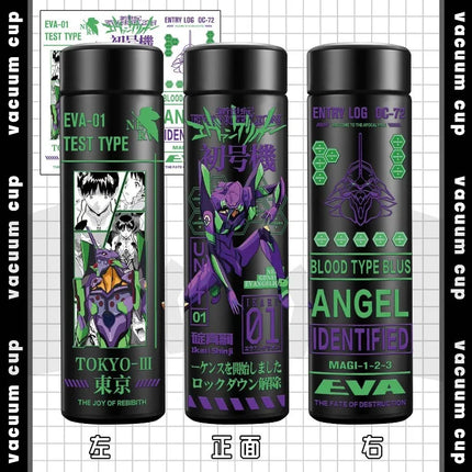 500ml Neon Genesis Evangelion Cute Anime Peripheral Insulated Water Bottle Creative 304 Stainless Steel Thermos Cup Student Gift