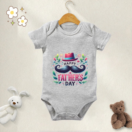100% Cotton Baby Clothes Bodysuit Daddy I Love You Happy Fathers Day for 0 To 12 Months Newborn Short Sleeves Romper