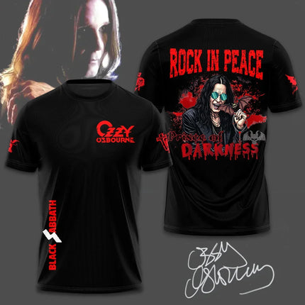 Hot Rock Ozzy Band 3d Printing T-shirt Men Women Fashion Hip Hop Short Sleeve Sports O-Neck Tops Tees For Men Clothes