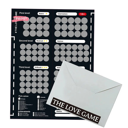 1Pc 100 Sex Position Game for Couples - Love Scratch Date Night Board Poster - Adult Game for Couples - Sex Toys