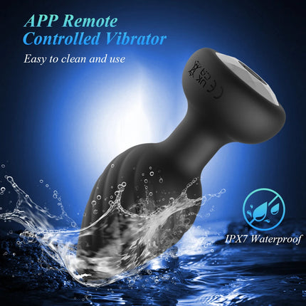 Vibrating Anal Vibrator for Man 10 Vibration Wireless Control Butt Plug Sex Toys for Couple Prostate Massager Adult Gay Products