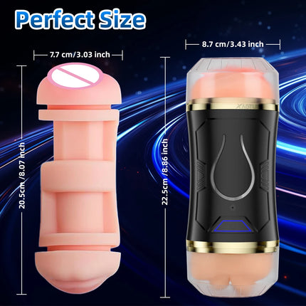 Automatic Male Mastubator Vibration Blowjob Machine for Men Masturbation Cup Sex Toys Adult Goods for Men Masturbate Supplies