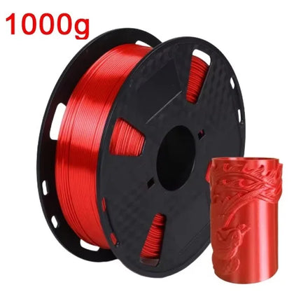 Silk Filament PLA 1.75mm 1kg/500g/250g 3D Printer Filament For Printing Toys Shiny Smooth PLA+ Gold Silver Red Blue High Speed