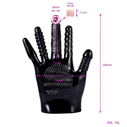Five Fingers Masturbators Sex Gloves Female Vibrator Dildo G-Spot Clitoral Stimulator Erotic Products Vagina Massage Lesbian Toy