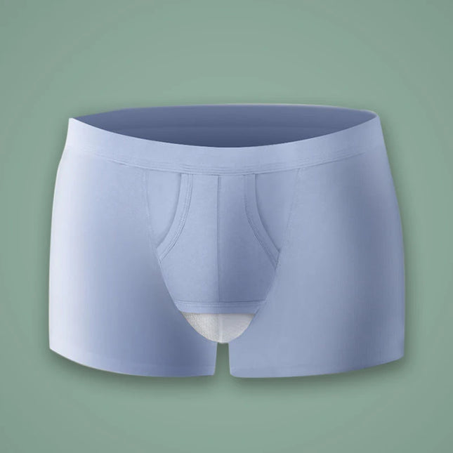 Man Breathable Underwear Penis Pouch Open Hole Boxer Sexy Comfortable Soft Underpants Lingerie Prolong Sex Time Improve Briefs