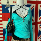Mint green-ribbed / One Size