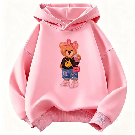Graphic 2026 Y2k Hip Hop Bear Hoodie Kids Children's Sweatshirt Hoody for Boys Girls Casual Hoodies Hip Hop Clothes