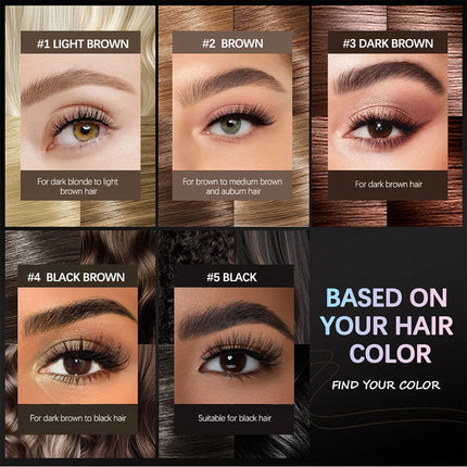 2 In 1 Eyebrow Pencil Waterproof Eye Brow Pencil Perfect Eyebrows Waterproof Makeup Brushes Eyeliner For Set Pen Brown