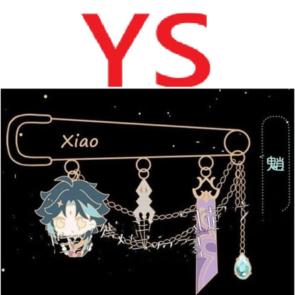 Wanderer Everlasting Lord of Arcane Wisdom Kaedehara Kazuha Venti Cosplay Pin Backpack Pendant Kawaii Accessorie Mascot Souvenir