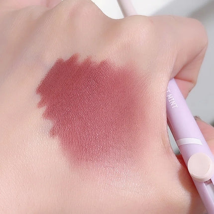 New Lip Liner Pen Matte Lipstick Pen Silver Long Lasting Lip Contouring Non Stick Lipliner Pencil Korean Makeup with Brush