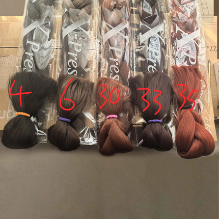 82 Inch XP Crochet Jumbo Braiding Hair Long Kanekalon Synthetic Braids Crochet Hair Extensions Pre Stretched  For Black Women