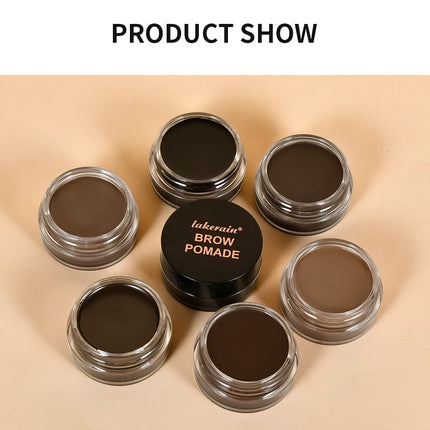 6Color Matte Black Wild Eyebrow Cream 3D Natural Tint Eyebrow Enhancers Gel Wax Waterproof Long Lasting Eye Makeup Cosmetic Tool