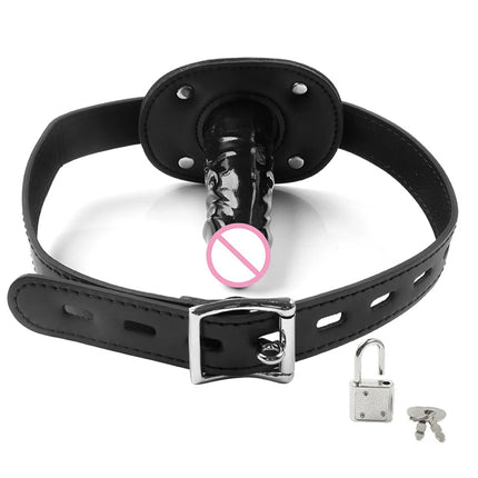 Open Mouth Gag Silicone Ball Dildo Restraint Fetish Flirting BDSM Bondage Sex Toys for Couples Adult Erotic Game Chastity Belt
