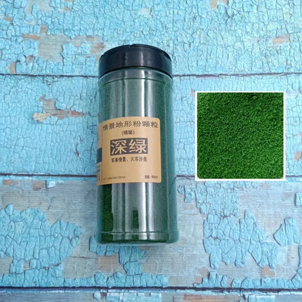 500ml/Bottle Simulation Tree Powder Model Turf Flock Lawn Nylon Grass Powder Train Building Miniature DIY Scene Making Material