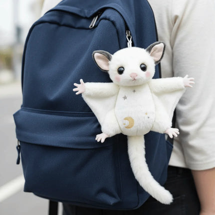 Cute Sugar Glider Plush Keychain Soft Flying Squirrel Bag Charm Kawaii Animal Pendant Gift