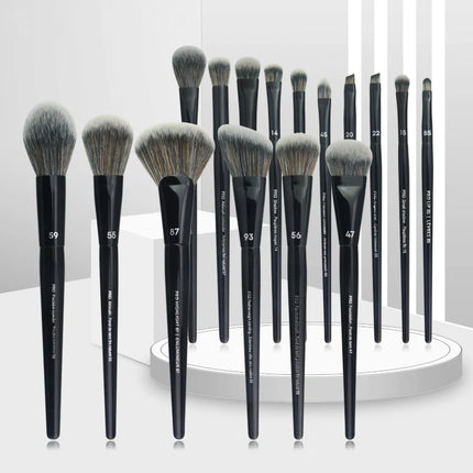 5/16/26pcs/set Black Powder Makeup Brushes Angled Sculpting Foundation Face essential cosmetic tools Eyeshadow Eye Make Up Brush
