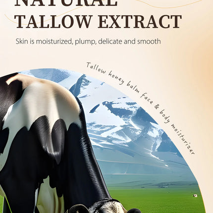 120g Beef Tallow Paste Deeply Moisturizer Brightening Wrinkle Remover Grass Fed Tallow Wild Honey Face Body Cream Skin Car