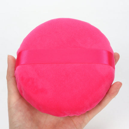 125mm圆形 Cotton Velvet Powder Puff Large Loose Powder Puff Makeup Artist Powder Puff Round Cotton Ribbon Hook Hand Glove Puff