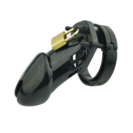 Plastic Urethra Chastity Lock with 5 Snap Ring Penis Bondage Adult Men's Chastity Cage Cock Restriction BDSM Abstainer Sextoys