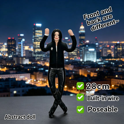 New Style Michael Jackson Cosplay Prop Doll Plush Stuffed Figure Dolls Room Decoration Abstract Joint Mobility Props Gift