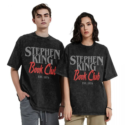 Stephen King Book Club T-Shirt oversizeds vintage anime shirt boys animal print sweat shirts, men