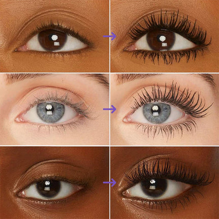Lakerain 5D Mascara Eyelashes Lengthening Long-Lasting Intense Black Waterproof Nourishing Smudge-Proof Mascara Eye Makeup