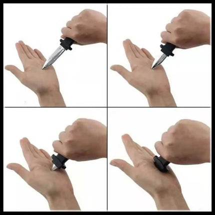 Kids Props Toy Joke Magic Plastic Retractable Knife Joke Prank Props Knife Scary Trick Fake Knife Funny Interesting Gif