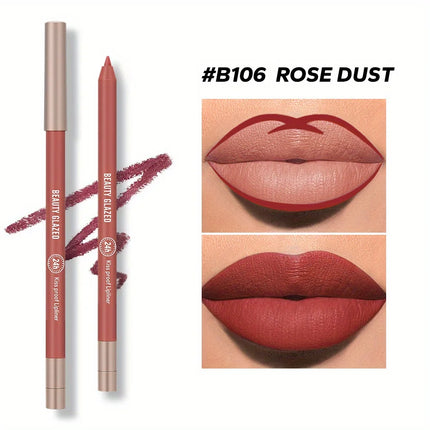 Lip Liner Pencil Set Matte Nude Contour Lipliner Pencil Lipstick Waterproof Long Lasting Lipstick Pen Lip Tint Cosmetics