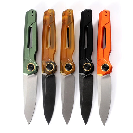 7550 Launch Aluminum Alloy CPM-154 Folding Knife Outdoor Camping Hunting Pocket EDC Utility Knife