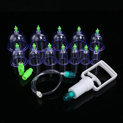 12/6Pcs Vacuum Cupping Set Suction Cups Back Massage Body Cup Detox Massage Body Cups Vacuum Cupping Anti Cellulite Massage Jars