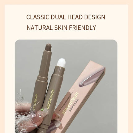 Nose Shadow Bronzer Contouring Makeup Pen Natural Grey Brown Three-dimensional Face Matte Shadow Cream Contour With Brush Makeup