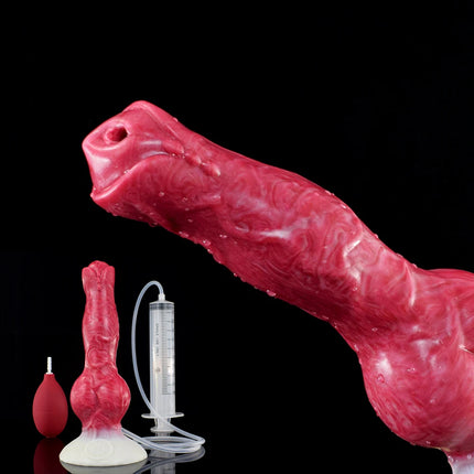 NNSX Fantasy Squirting Dildo with Suction Cup Dog/Wolf Knot Ejaculation Penis Silicone Female Masturbation Adult Anal Sex Toys
