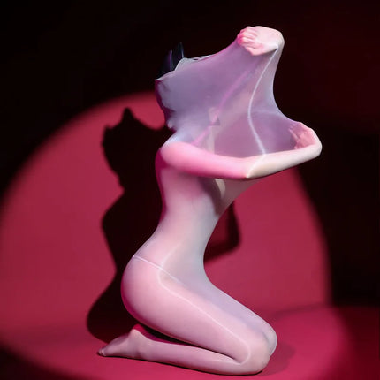 Oil Shiny Bodysuits Ultra Thin Transparent Underwear Glossy Bodystockings Women Sexy Lingerie